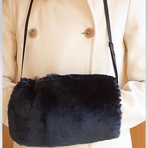 Faux fur hand muff